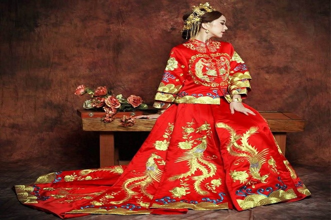 婚礼唐装礼服价格