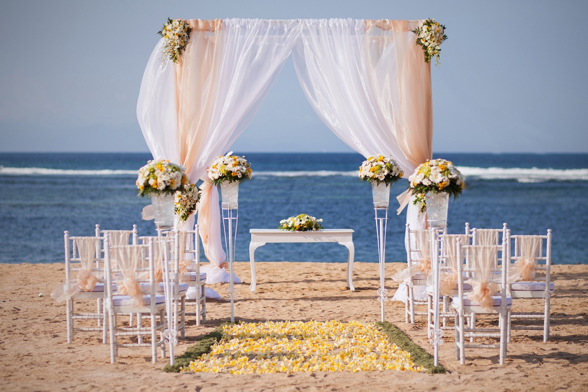沙滩婚礼现场图片素材-编号27016107-图行天下